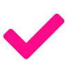Pink tick